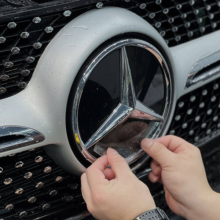 Clear PPF installing Benz-2 GLE