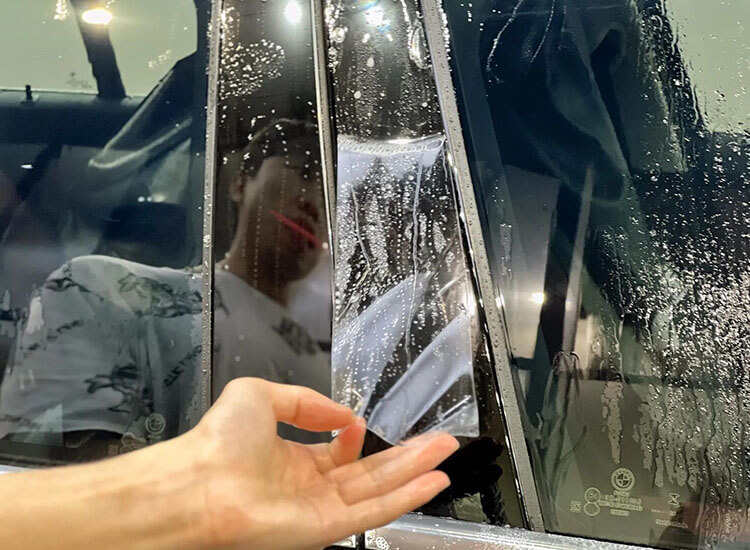 Clear TPU PPF film, car BMW3 (2) Clear TPU PPF film, car BMW3