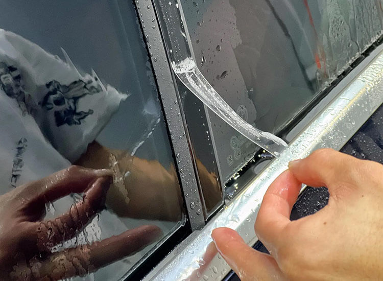 Clear TPU PPF film, car BMW3