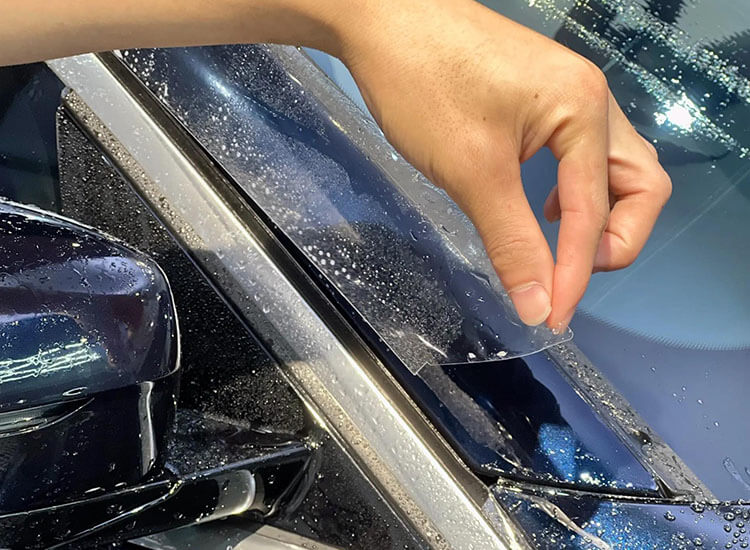 Clear TPU PPF film, car BMW3