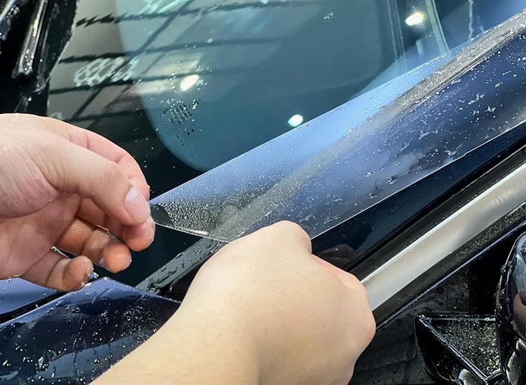 Clear TPU PPF film, car BMW3