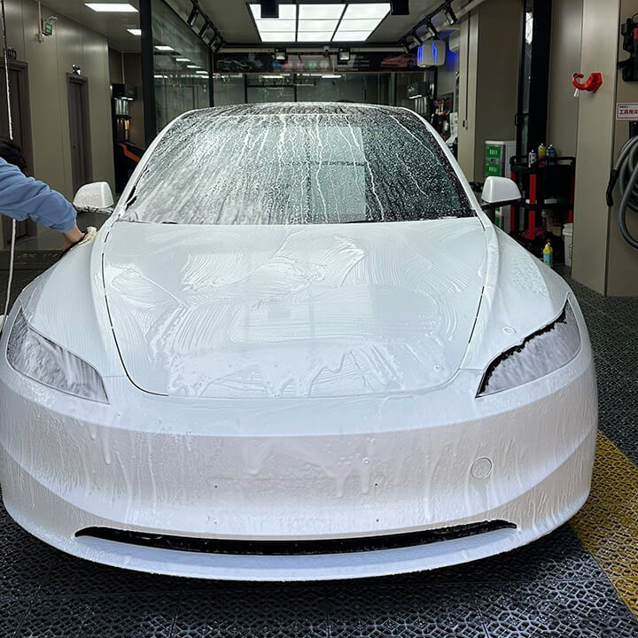 Tesla gloss PPF installation