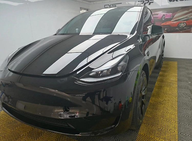 Tesla black model X PPF installation Tesla black model X PPF installation