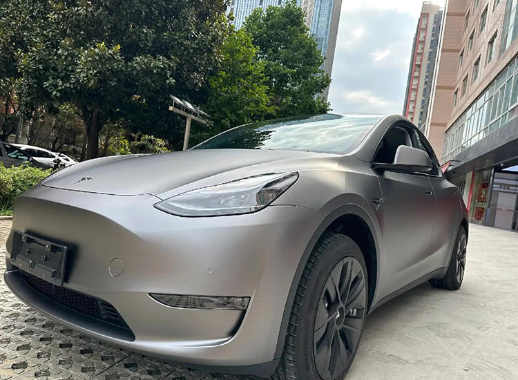 Tesla model Y AMG Moutain Grey clear PPF (1)