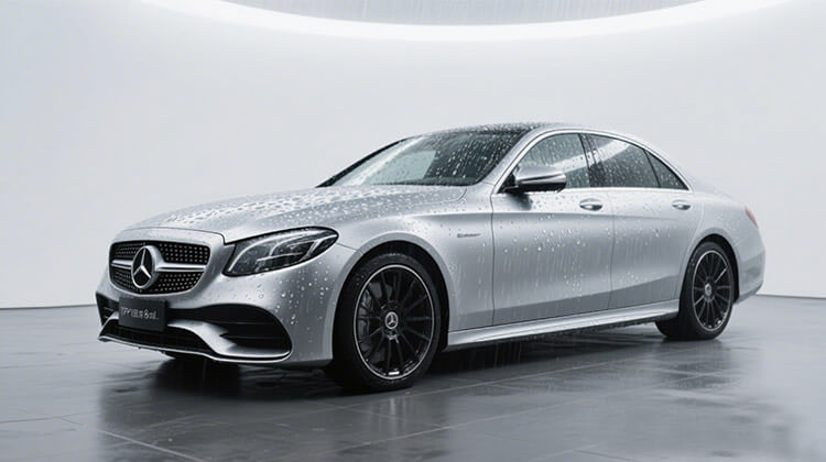 clear PPF Film installed on Benz
